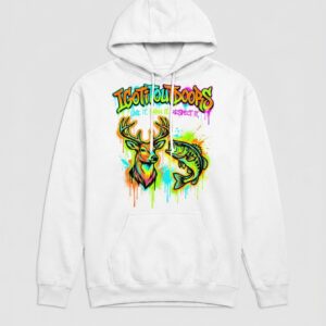 Graffiti Hunting & Fishing Hoodie – White
