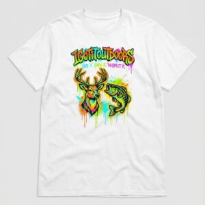 Graffiti Hunting & Fishing T-Shirt – White