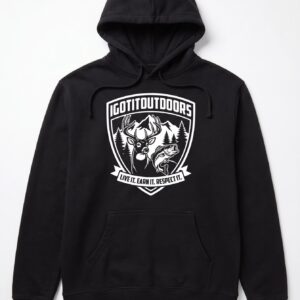 Graffiti Hunting & Fishing Hoodie – Black
