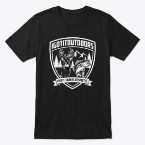 Hunting & Fishing T-Shirt – Black