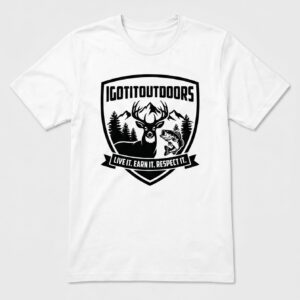 Hunting & Fishing T-Shirt – White