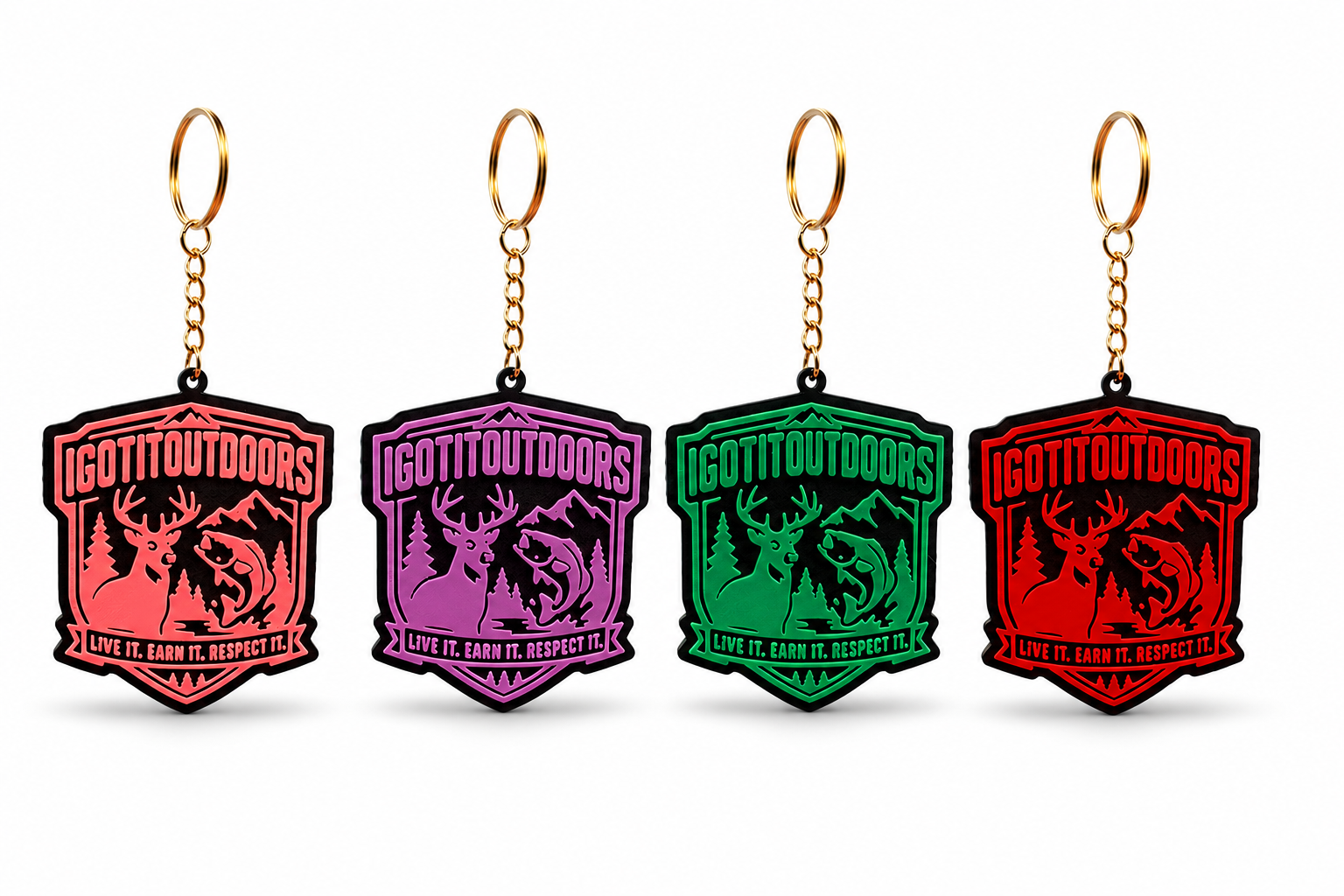 I Got It Outdoors Logo Keychain