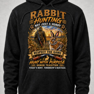 Rabbit Hunting Tradition Hoodie – Black