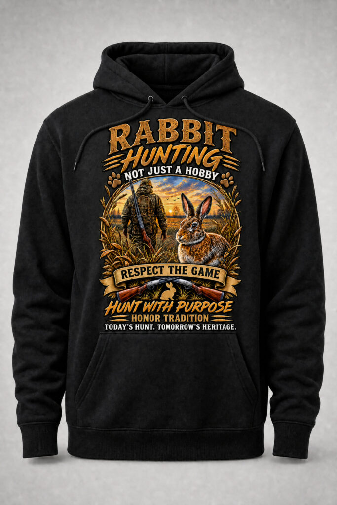 Rabbit Hunting Tradition Hoodie – Black